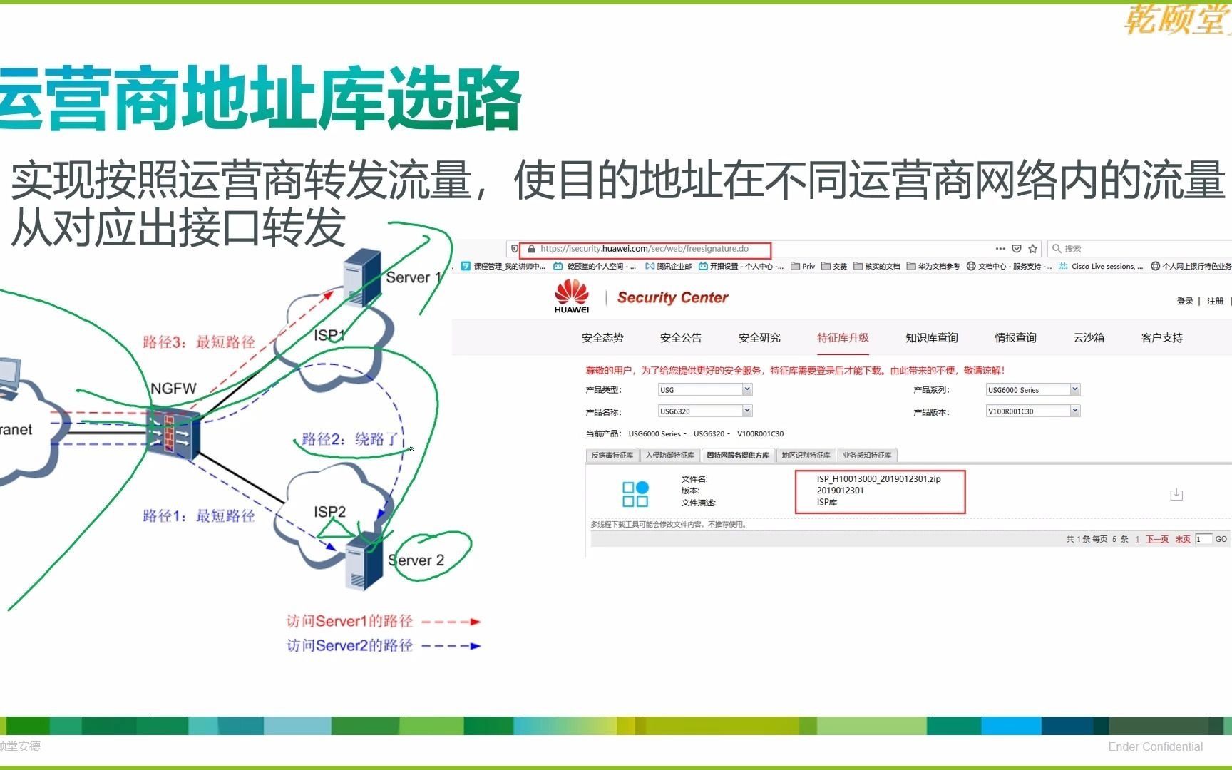 乾颐堂安德 (4)华为USG防火墙调用ISP路由哔哩哔哩bilibili