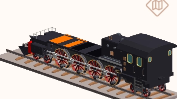 【我爱拼模型】锡凯尔车站东方快车-车头