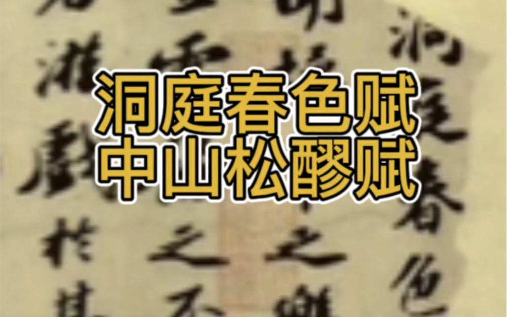 [图]洞庭春色赋 松山钟醪赋。四川博物院“高山仰止 回望东坡”特展