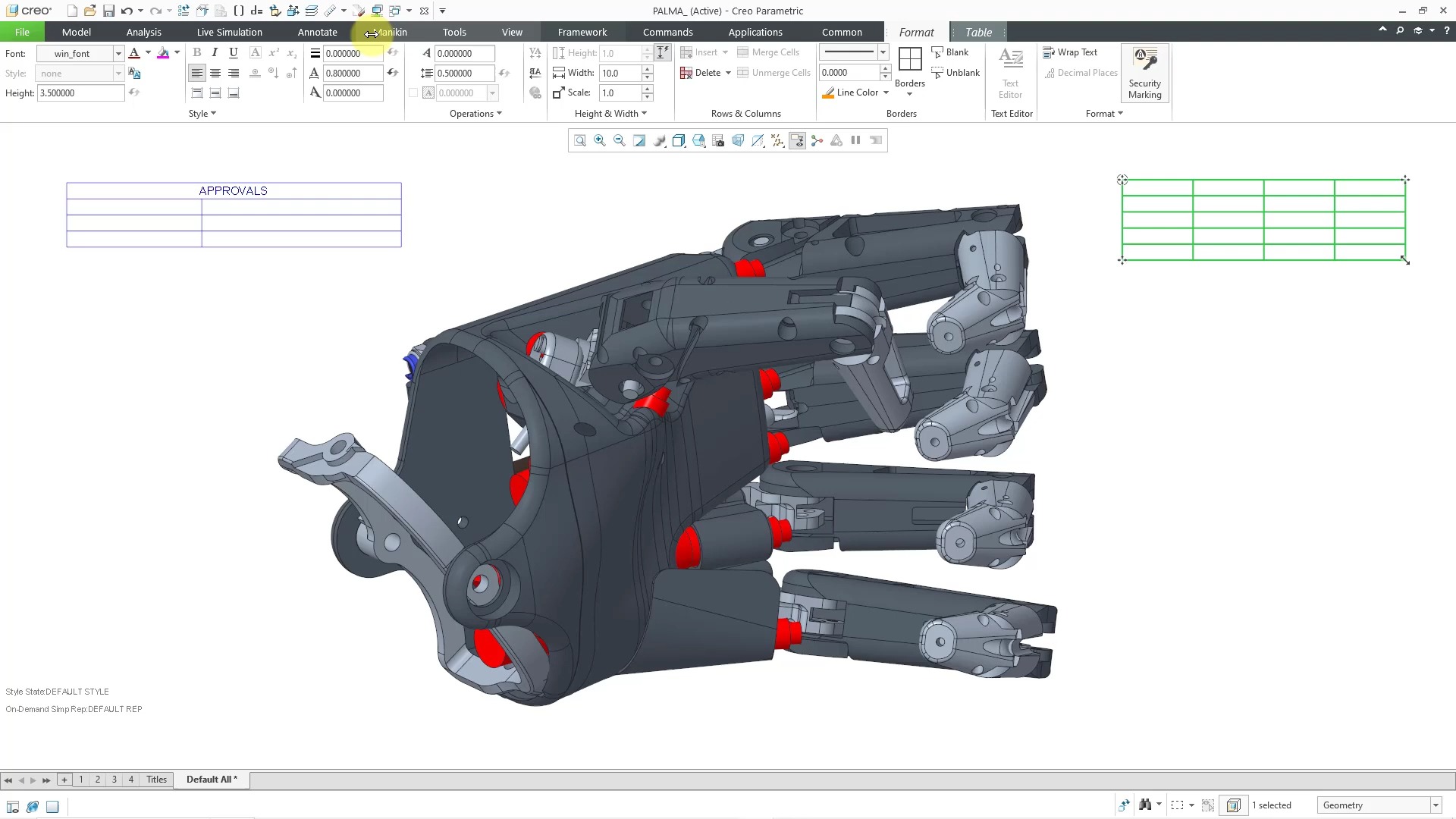 Creo Parametric 11.0  Tables in Model Based Definition (MBD)  Part 1哔哩哔哩bilibili