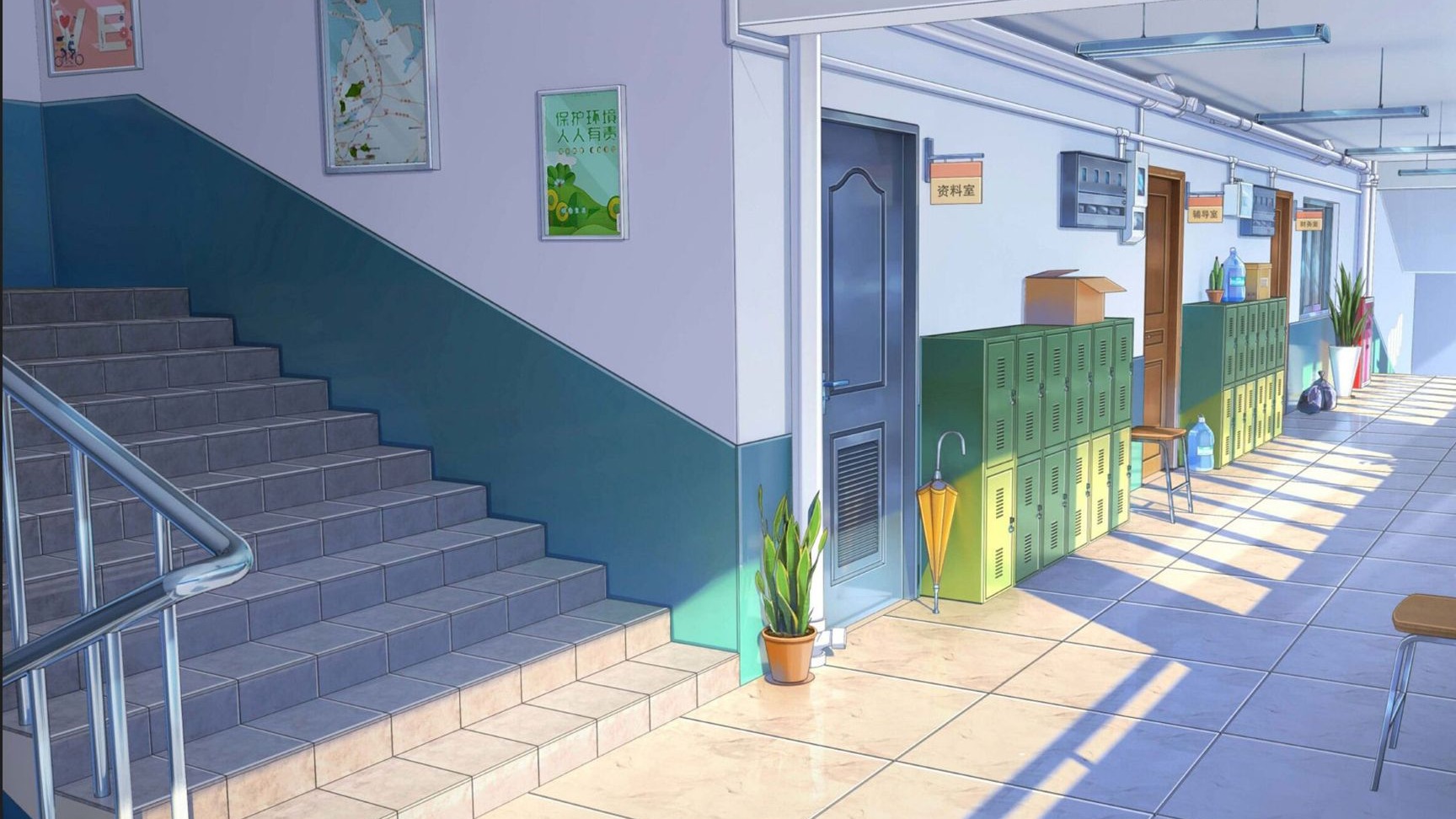 "教室走廊"场景模型制作教学,场景结构搭建详解