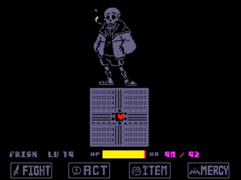 【swapfell重制版困难模式1~2阶段papyrus战一命通关