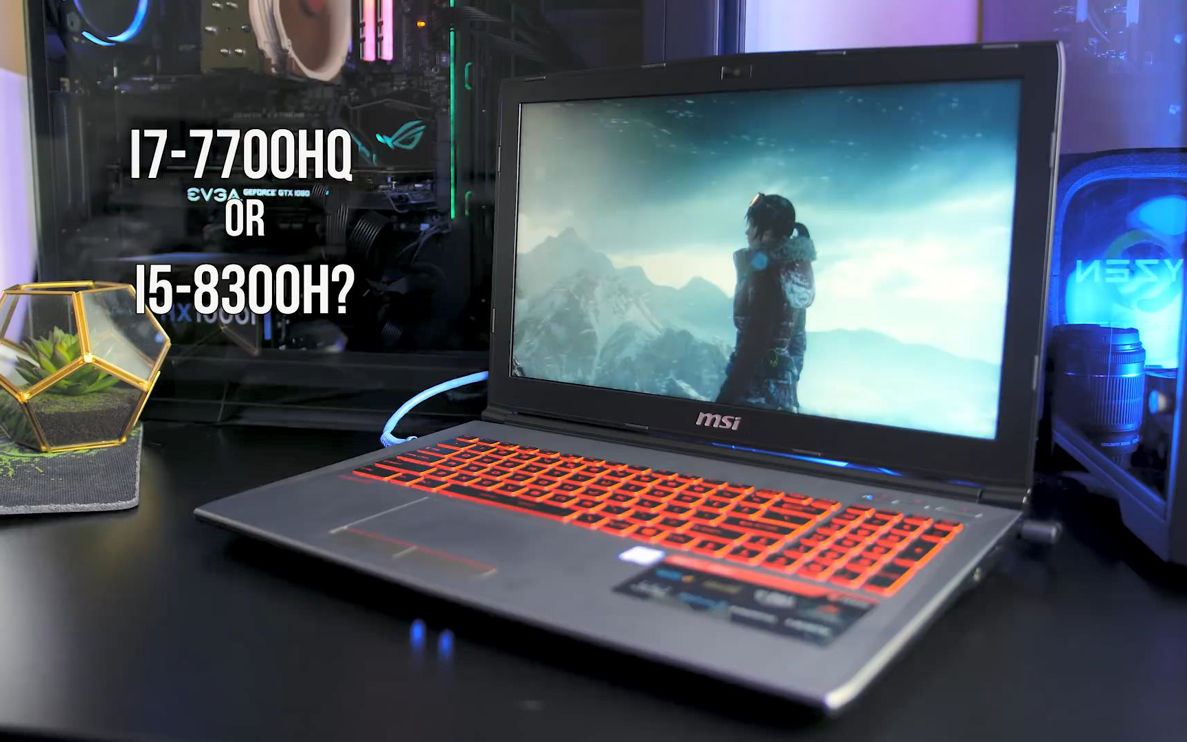 『中文字幕』笔记本电脑cpu intel i7-7700hq vs i5-8300h 的对比