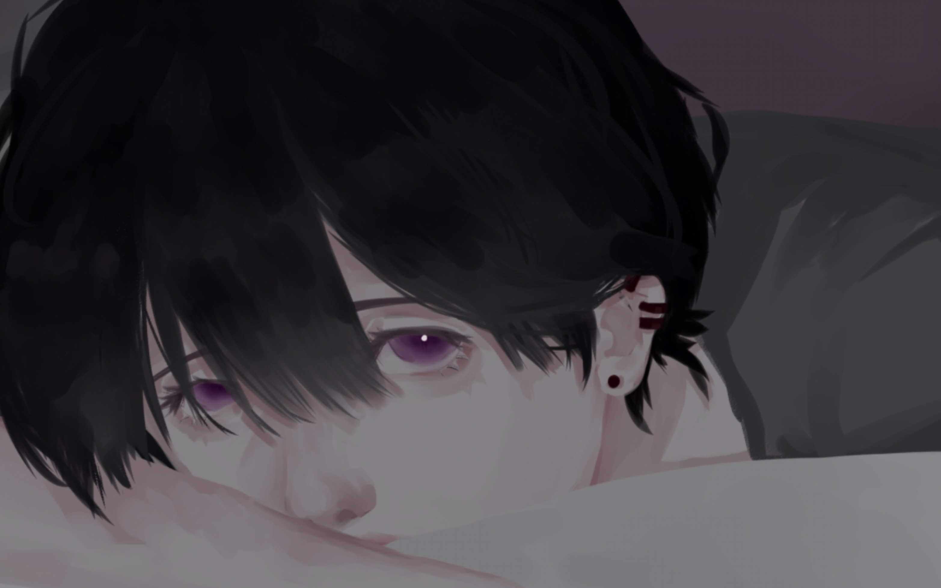 点击就看黑毛紫瞳大帅哥