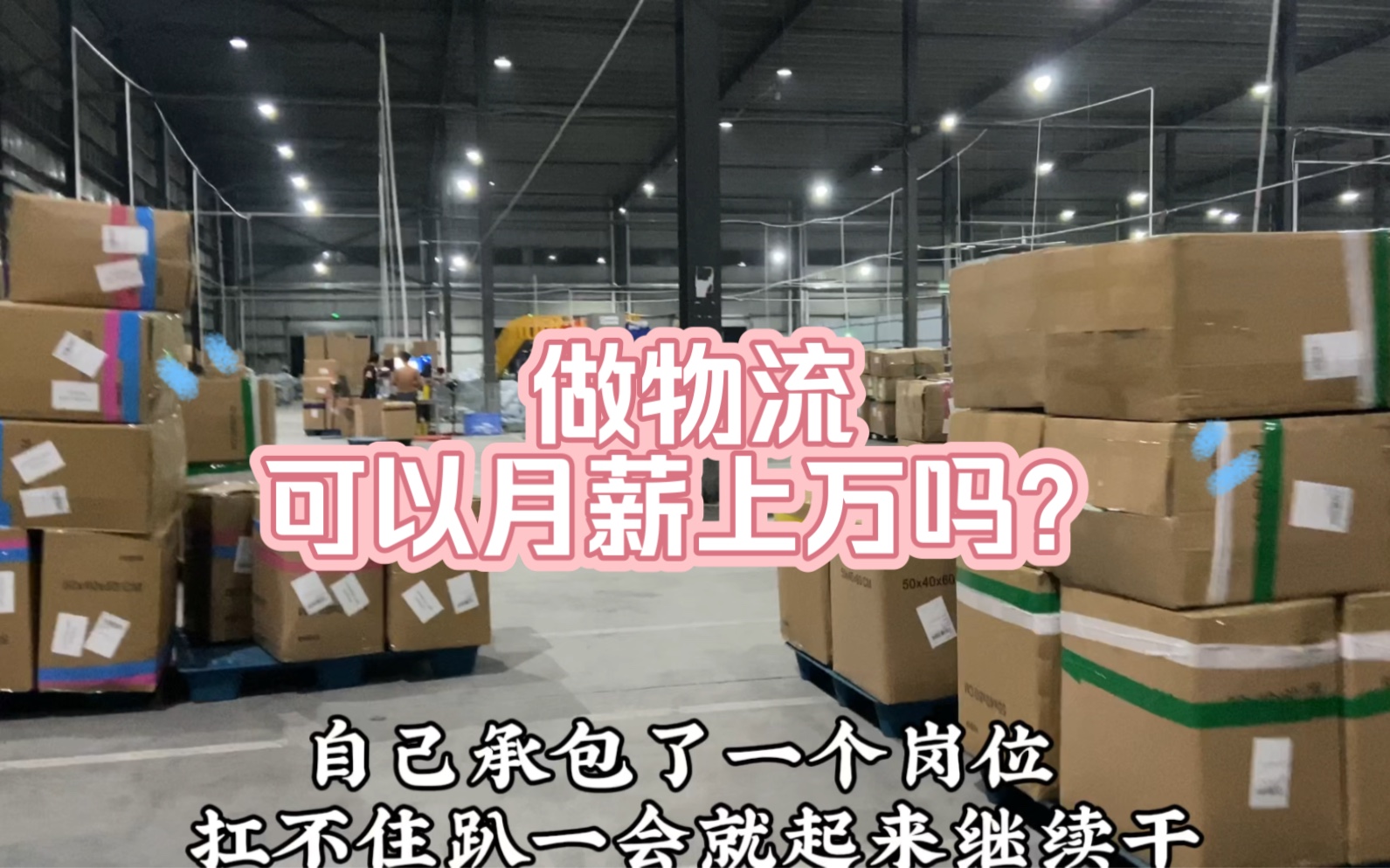 物流真的有那么赚钱吗?今天来体验一把,一辈子也没有出过那么多的汗,全身臭烘烘的!!洗也洗不干净的汗酸味.哔哩哔哩bilibili