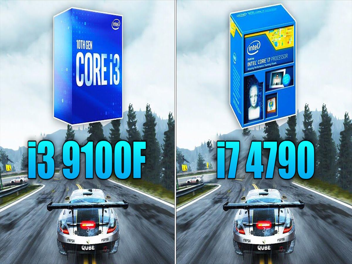 i7-4790 vs i3-9100f cpu对比(1080p分辨率测试,显卡为rtx 2060super)