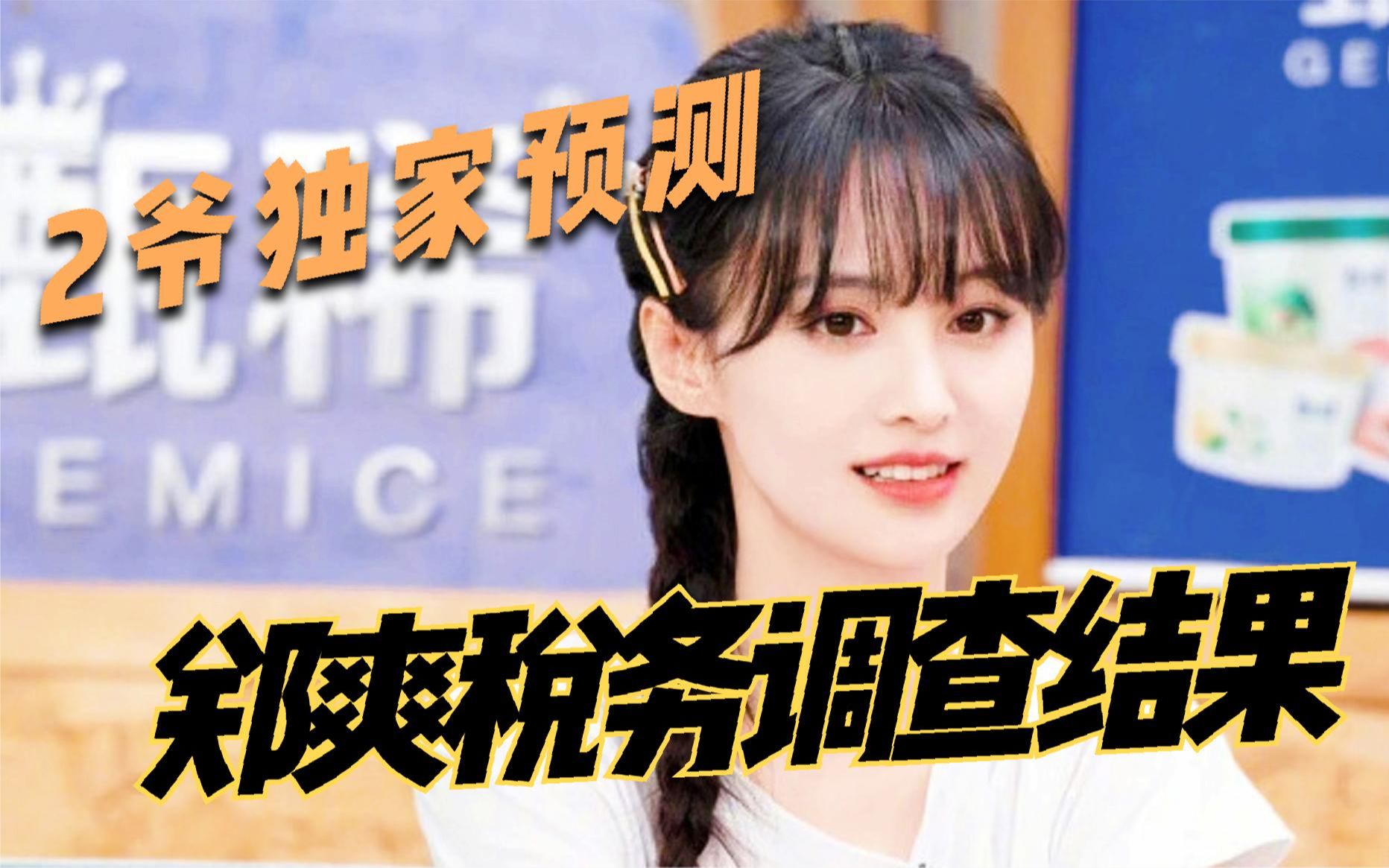2爷独家预测——郑爽税务调查结果_哔哩哔哩_bilibili