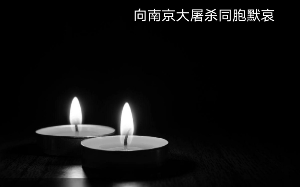 我會用我能用的方式表達我對南京大屠殺同胞的哀悼