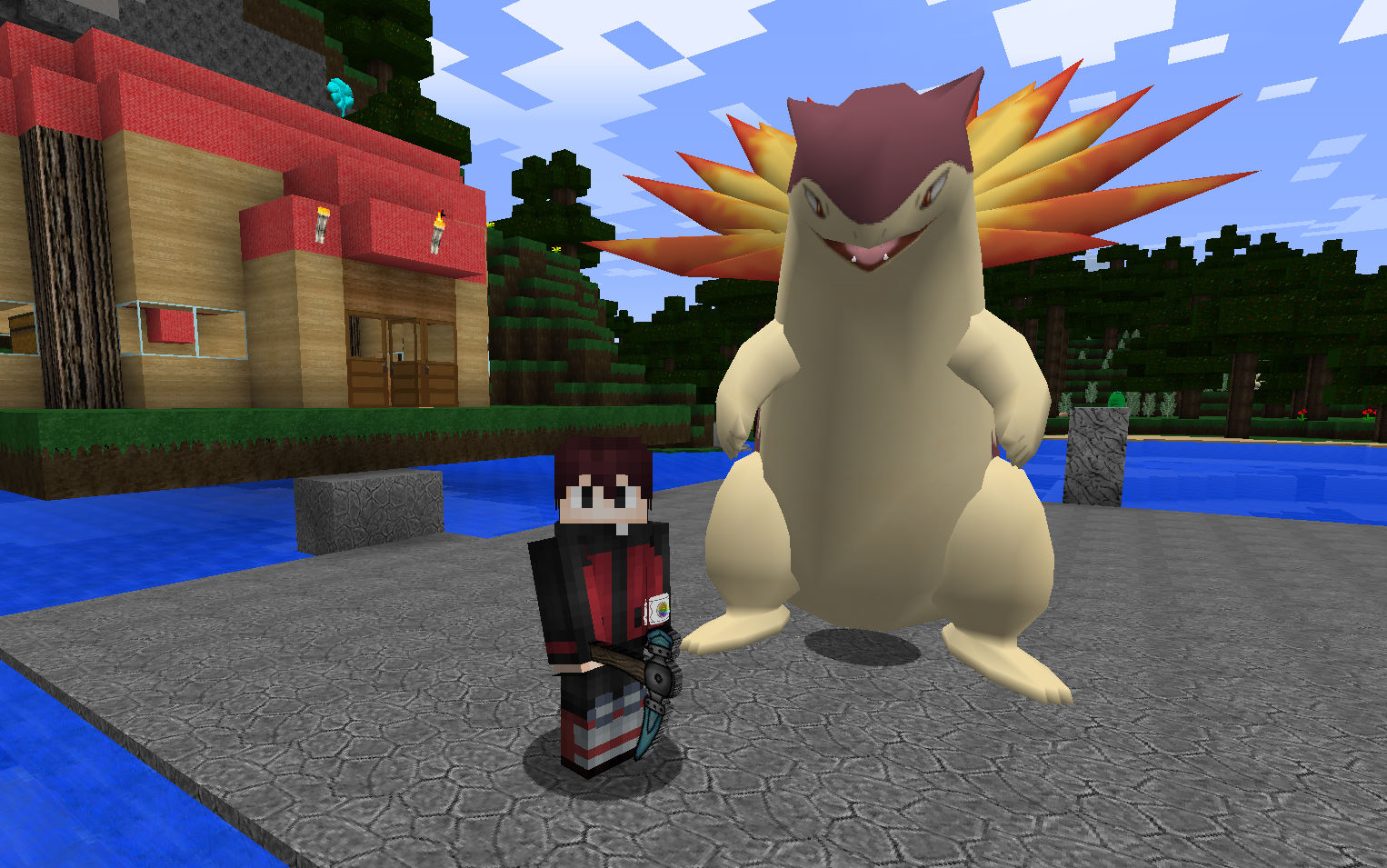 【叔啪】麦块精灵宝可梦19~进入第二代-新基地,火球鼠-火岩鼠-火爆兽