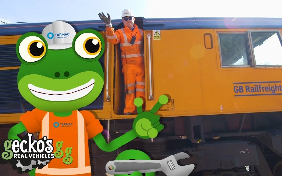 [图]【Toddler Fun Learning】-Gecko and the Freight Train - Geckos Real Vehicles