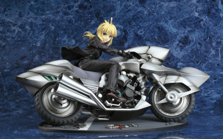 fate系列 saber 摩托车 日版手办把玩 no.17(up开口)