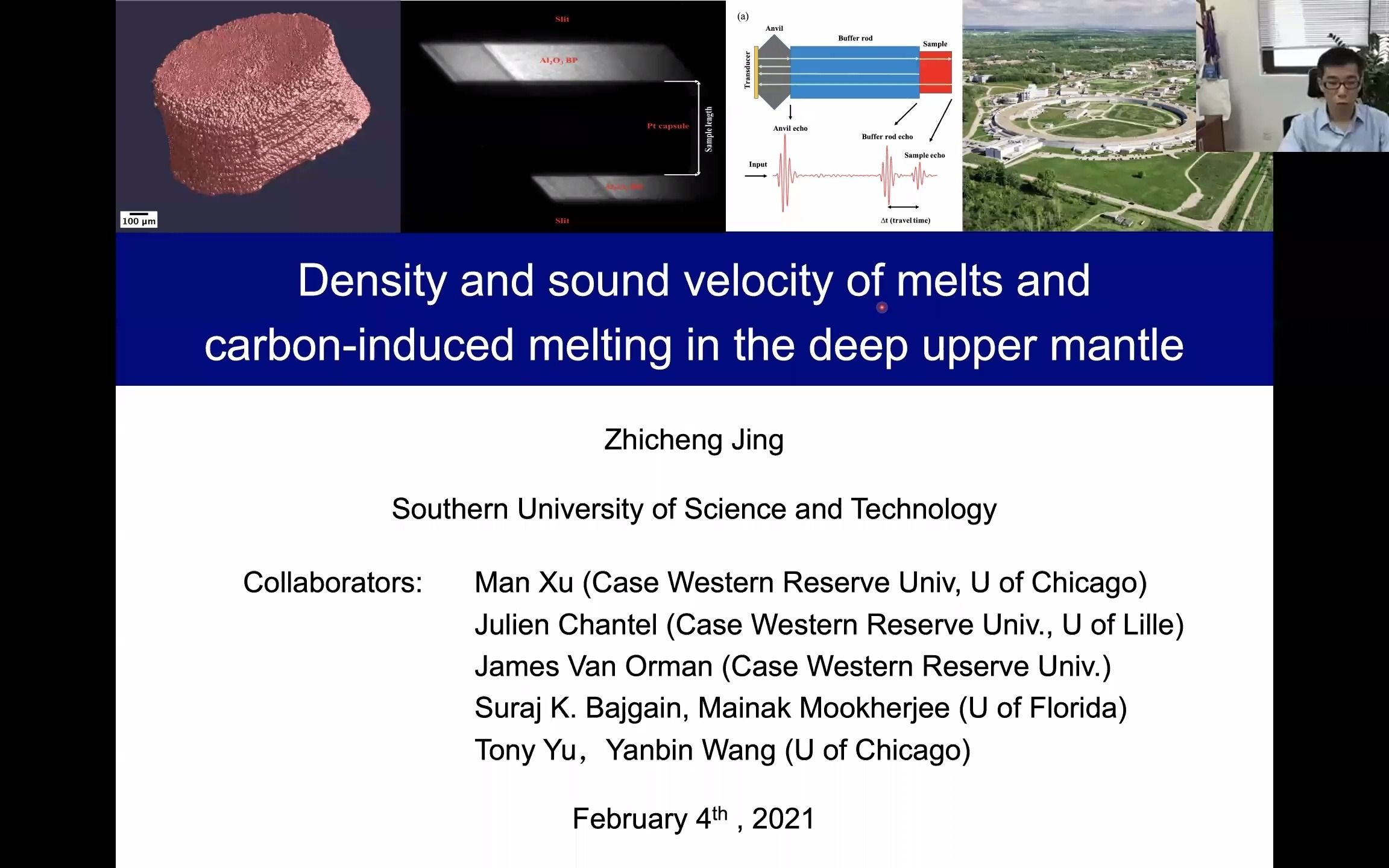 景志成 (Southern University of Science and Technology)Highpressure elastic propert哔哩哔哩bilibili