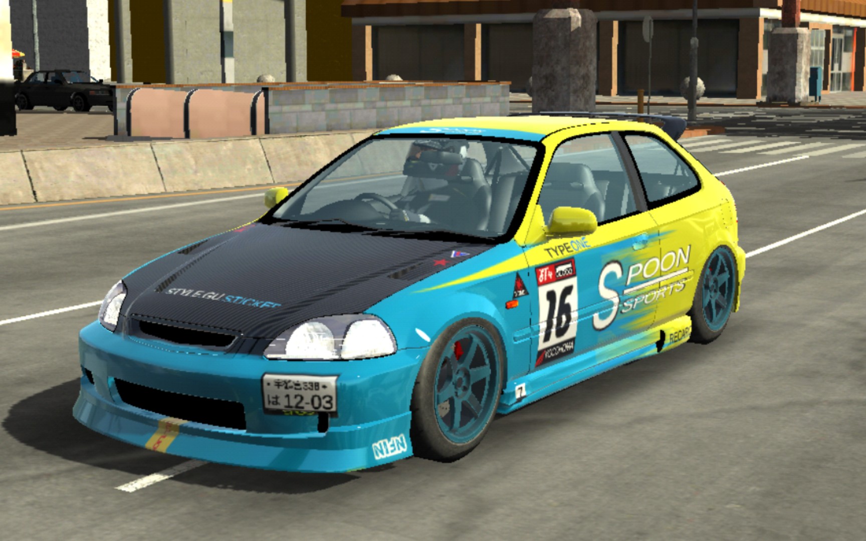 【carparking/手动挡停车场】本田思域type r ek9 涂装展示