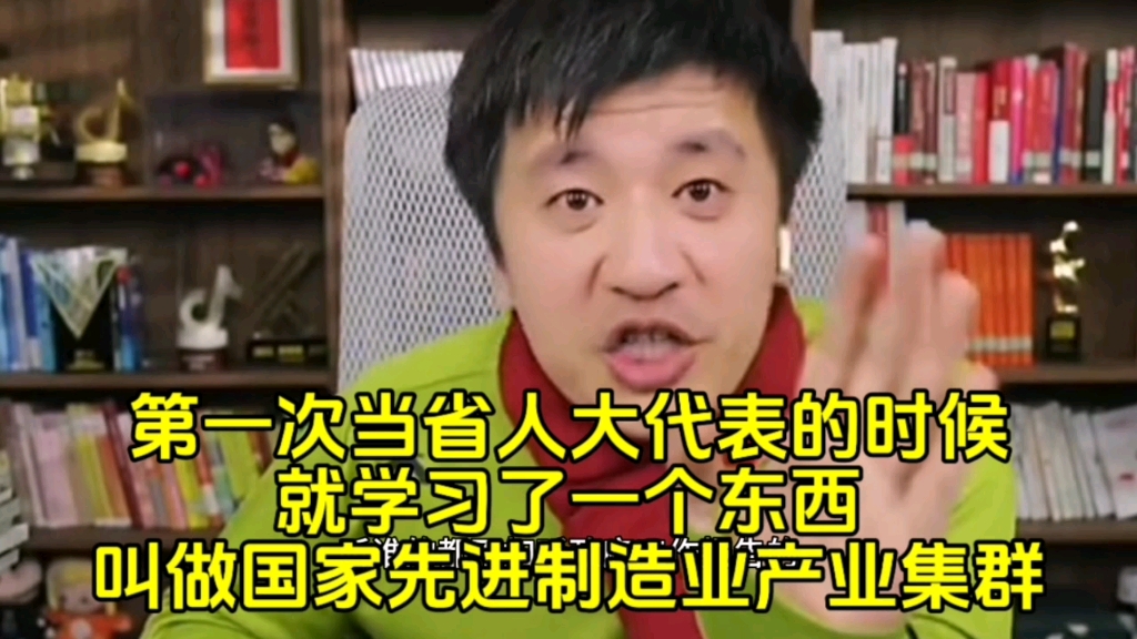 第一次当省人大代表的时候,就学习了一个东西,叫做国家先进制造业产业集群哔哩哔哩bilibili