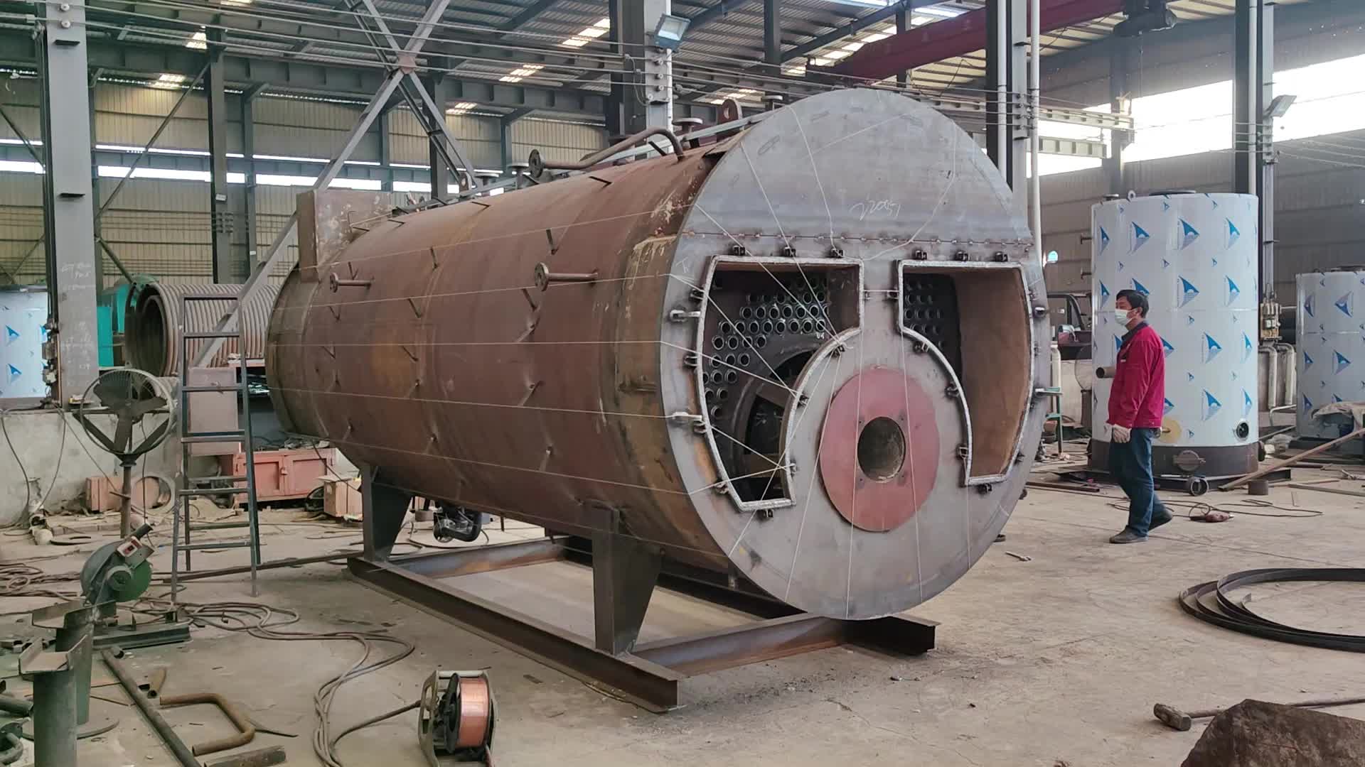 wns型卧式三回程燃油燃气蒸汽锅炉从0.5吨-20吨都有