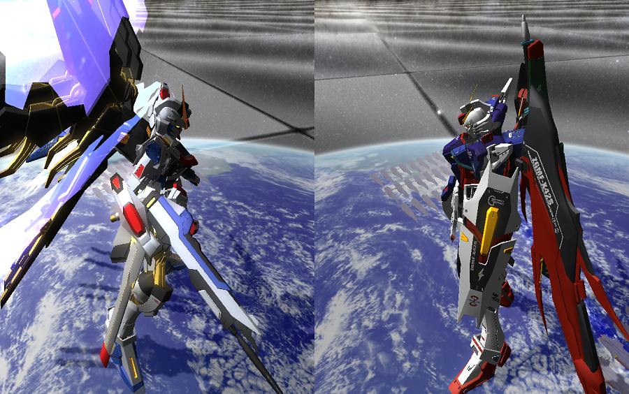 起动10th 【强袭自由高达】vs 【命运高达】[对战模式最高难度ai ] 一