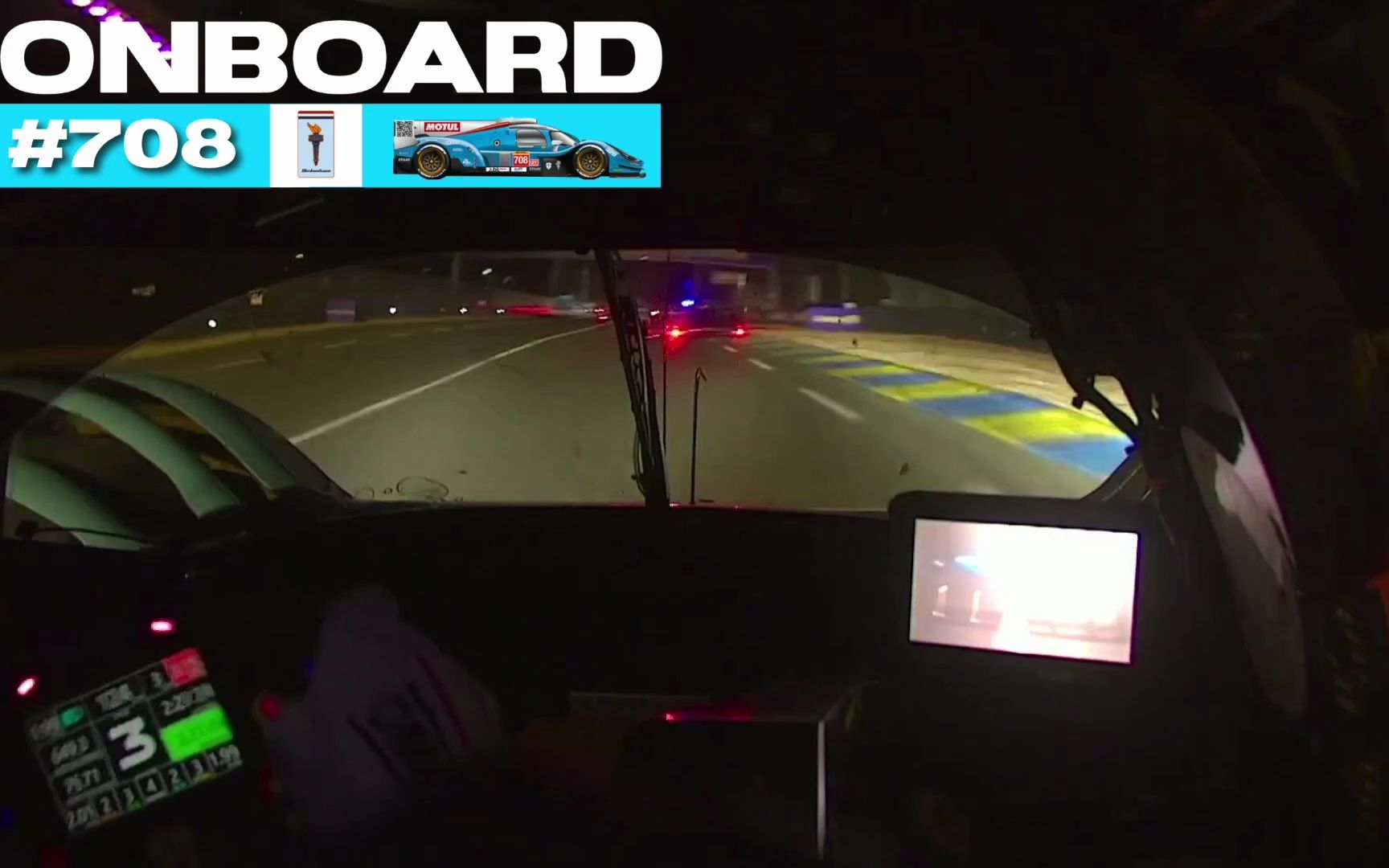 [图]Onboard Night Lap of #708 Glickenhaus Hypercar I 2023 WEC 24 Hours of Le Mans