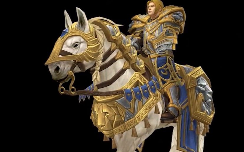 魔兽801安度因国王新模型以及新战马坐骑成长的更强壮了