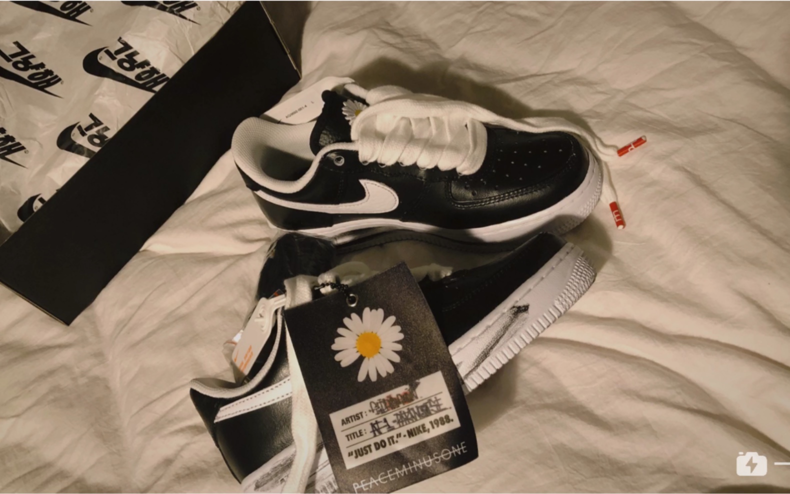 开箱视频:空军一号联名款nike x gd权志龙|unboxing:nike air force 1