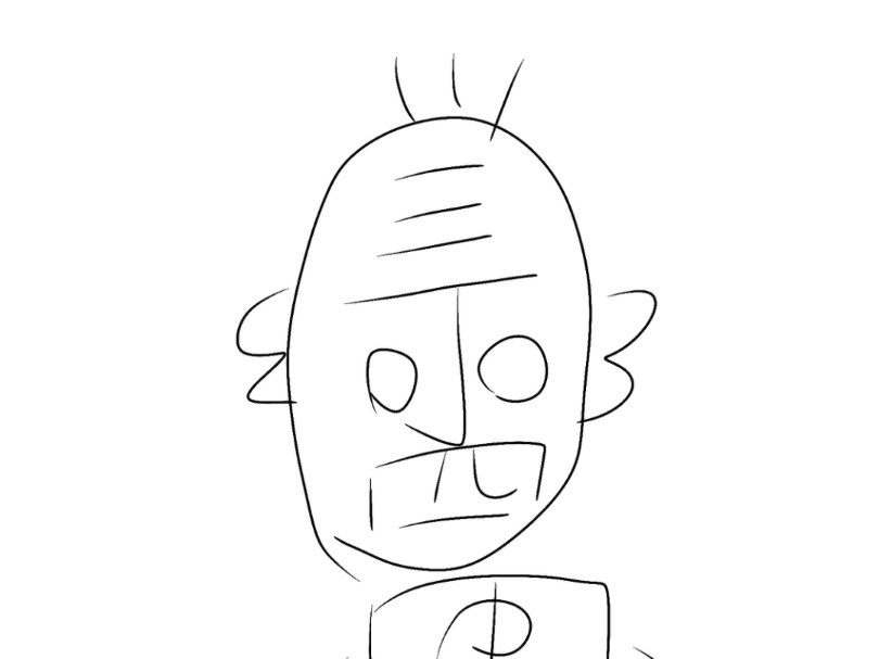 [绘画过程]丁老头(什么东西?