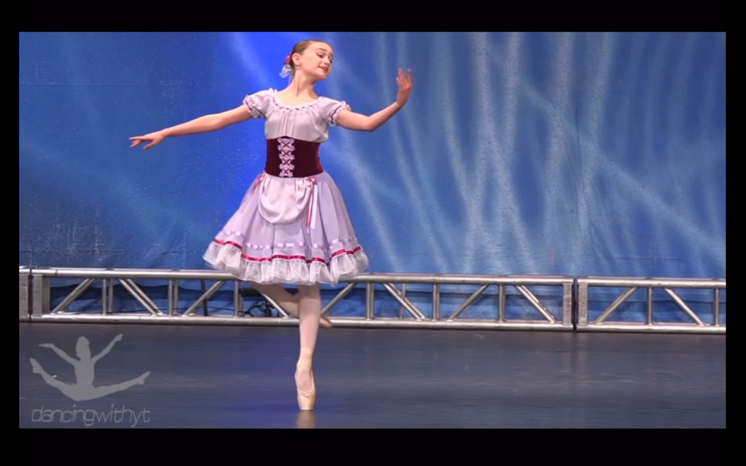 [图]Amber Skaggs -Variation from La Fille Mal Gardee 10 ears old • Pointe