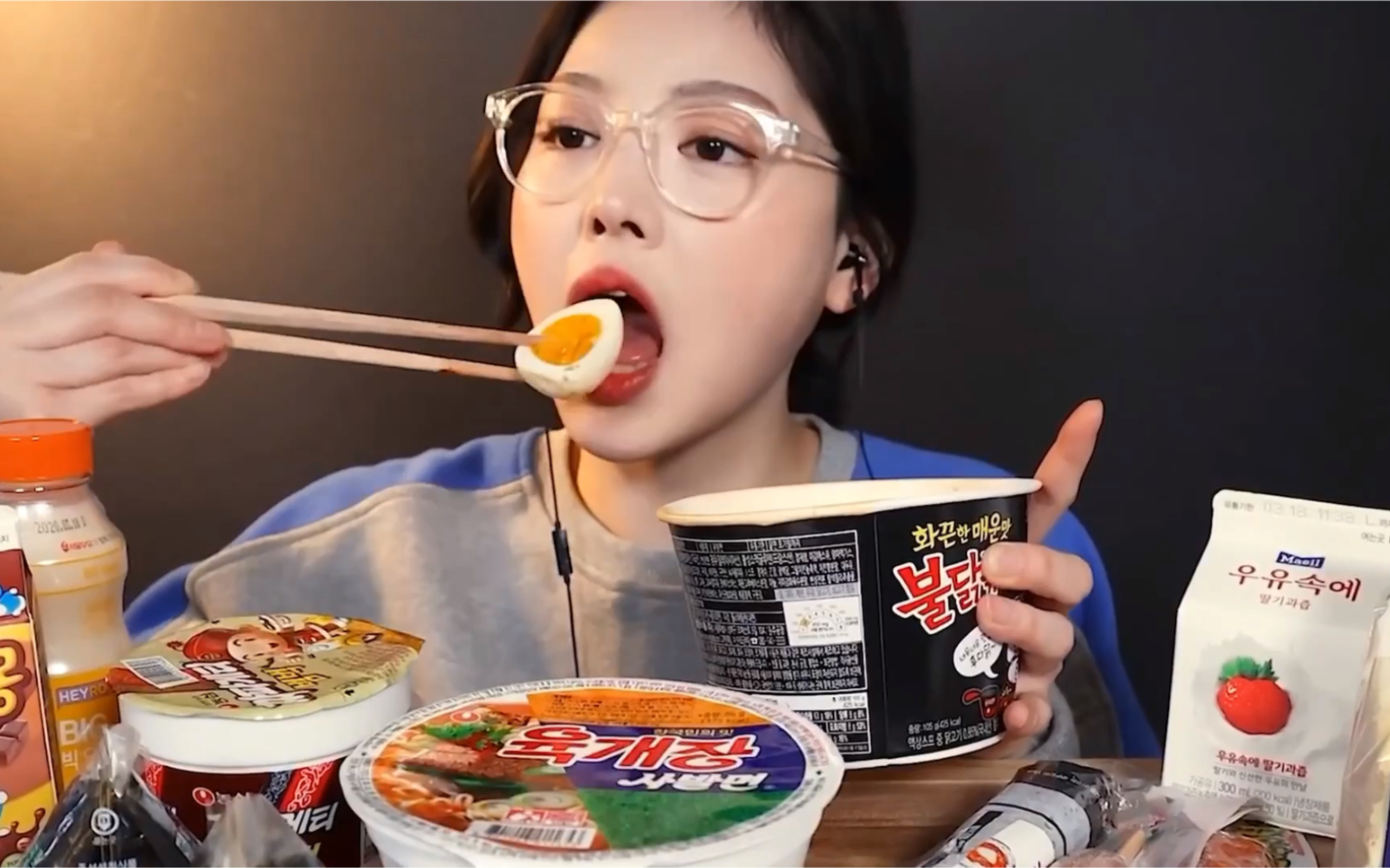 吃播剪说话 eat with boki 78 便利店食物大合集~咀嚼音食音吃饭