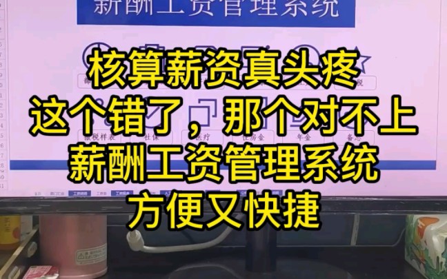 核算薪资真头疼,这个说错了,那个给我说对不上,薪酬工资管理系统,方便又快捷!哔哩哔哩bilibili