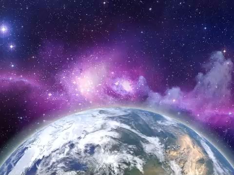 【led大屏幕】f707 2k画质地球宇宙星空科幻外太空动态视频素材