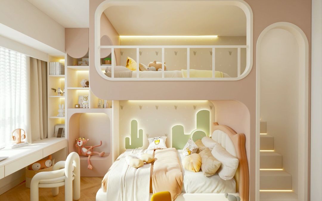 儿童房巧妙规划10平米空间,创造无限童趣