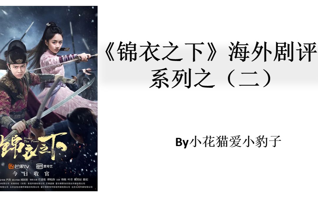 《锦衣之下》海外评论二——剧情靠谱、演技精湛哔哩哔哩bilibili