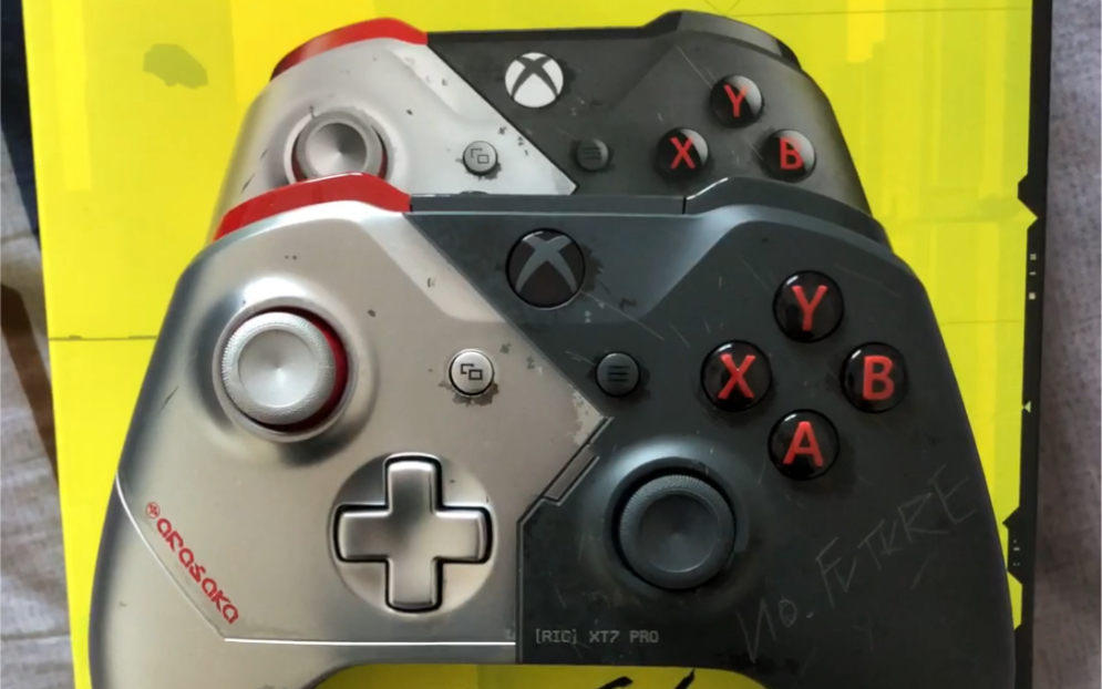 赛博朋克2077 xbox限量款手柄开箱