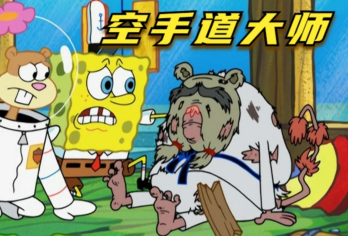 海绵宝宝vs空手道大师,一言不合就动手