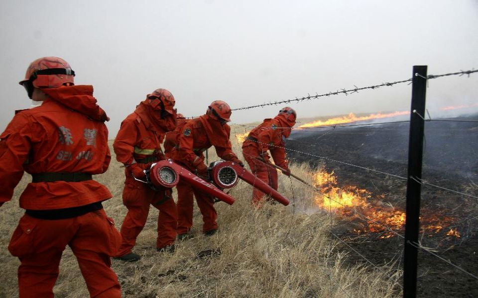 蒙古国草原大火蔓延至中国境内