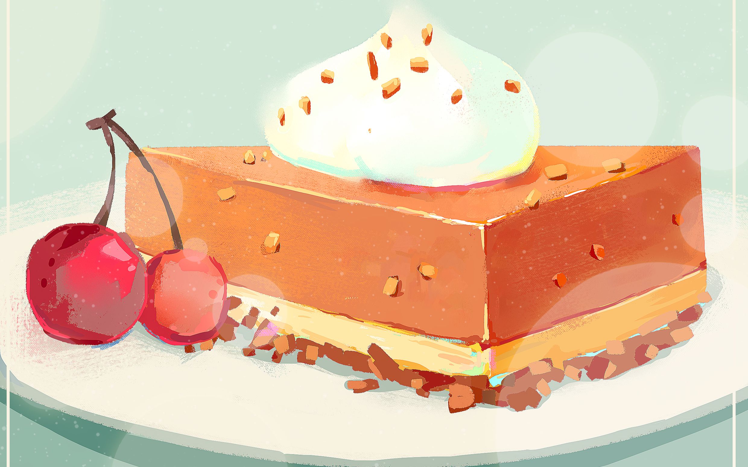 【插画教程】零基础蛋糕插画教程,用美食治愈你的心