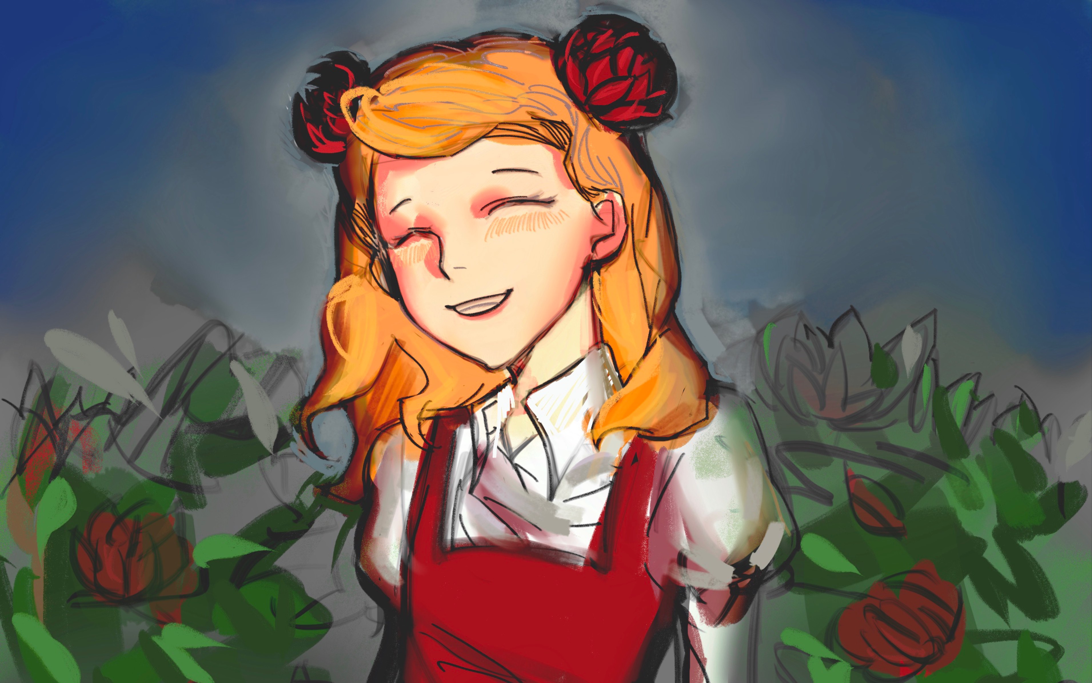 【饥荒】阿比盖尔 绘画过程