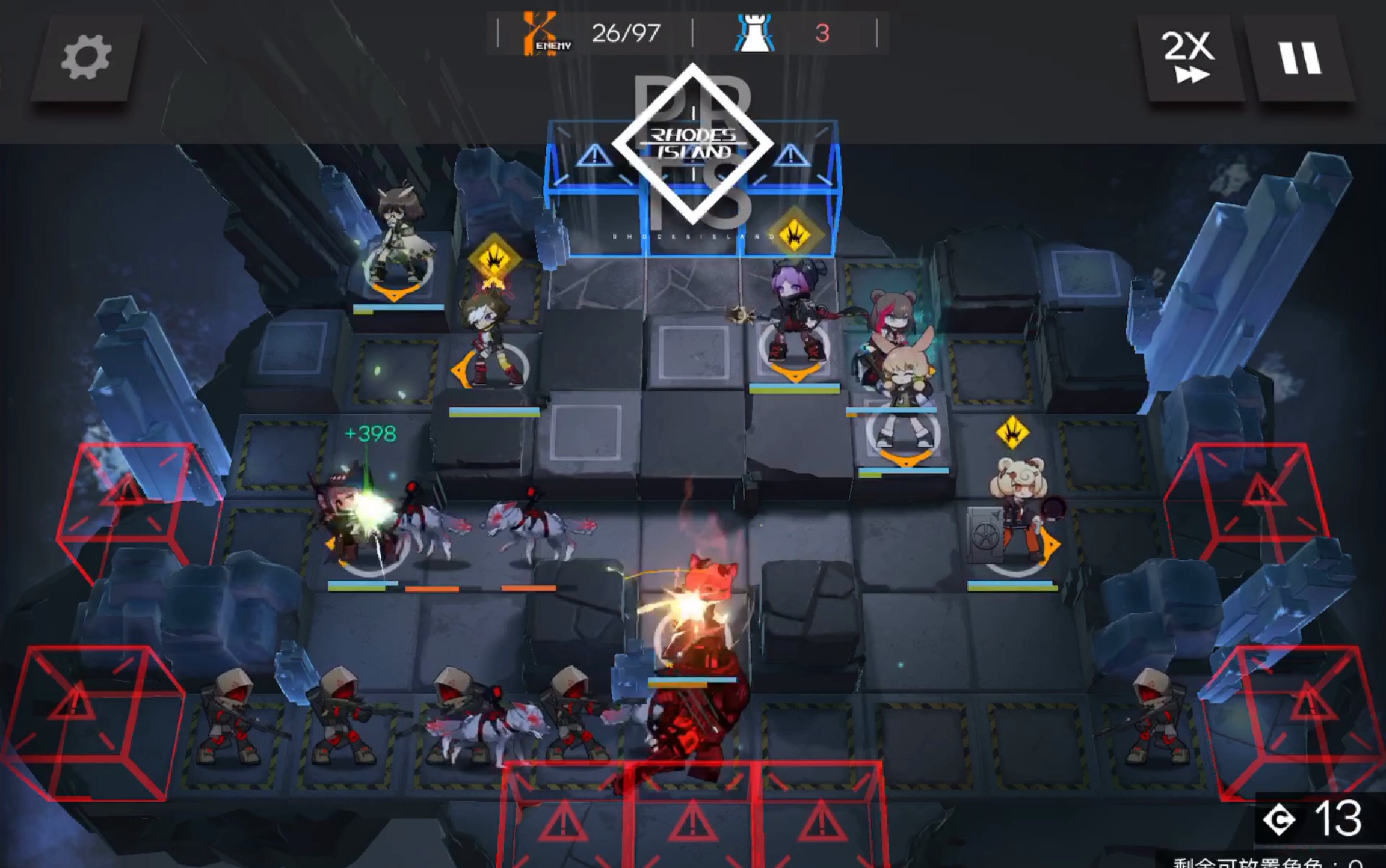 《明日方舟》gt-6,平民攻略(慕斯先手切掉大鲍勃)——up主 沐雨烟消