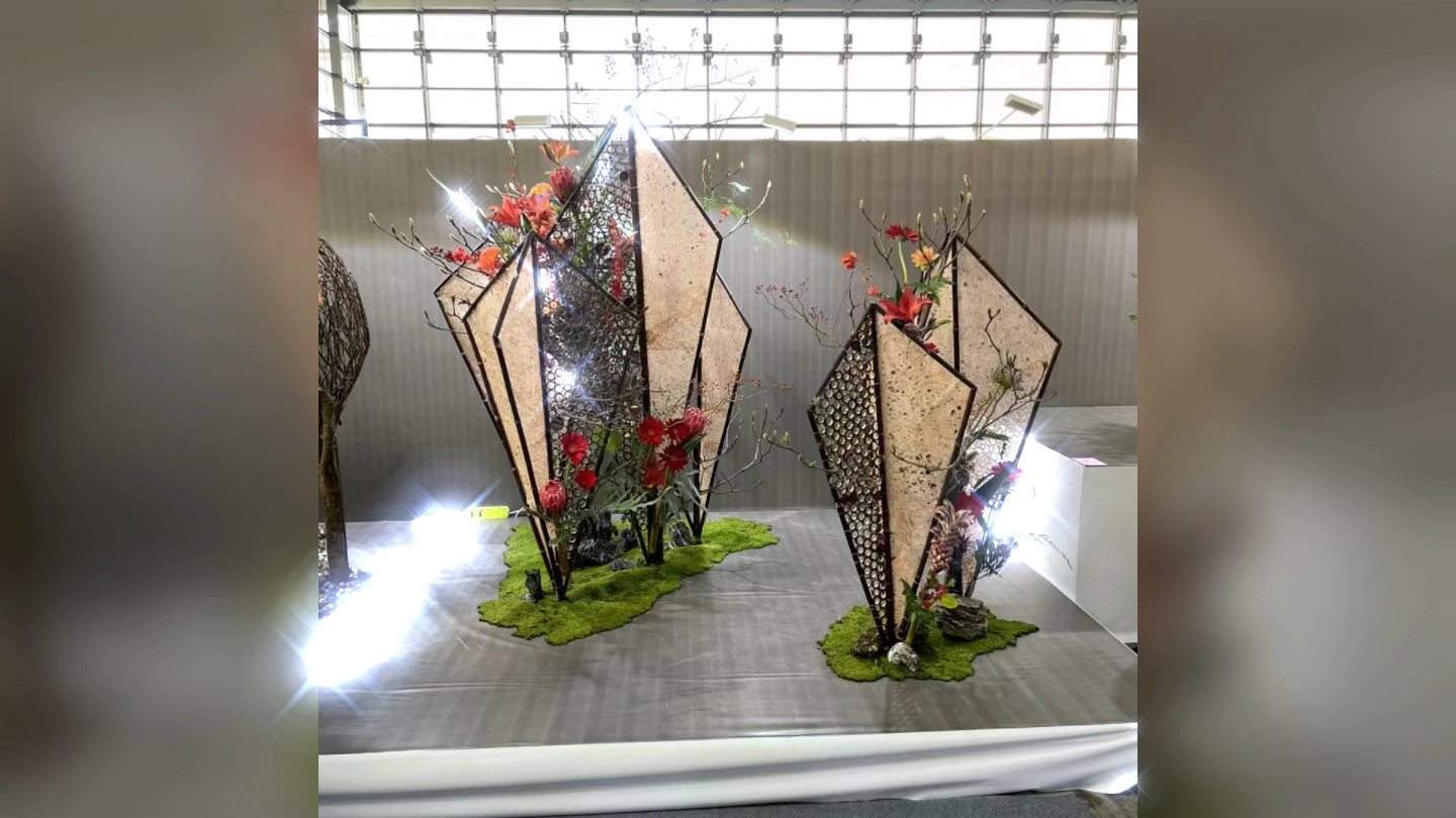 第十一届广西区花博会学生现代花艺作品