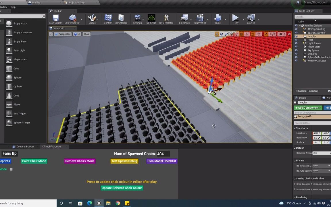 UE4、UE5蓝图插件:官方演示教程21:Stadium / Event Fan Spawner(体育场群集人物动画生成蓝图插件)哔哩哔哩bilibili