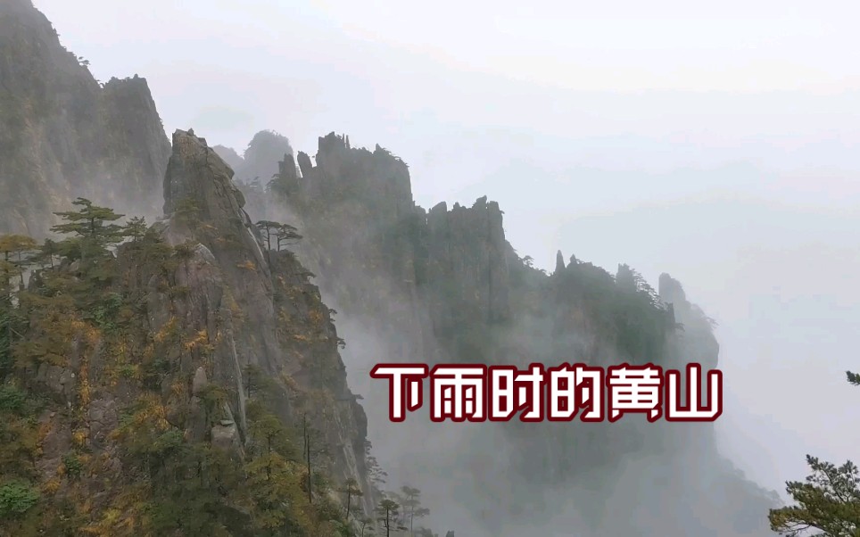 下雨能游黄山吗?|黄山风光哔哩哔哩bilibili