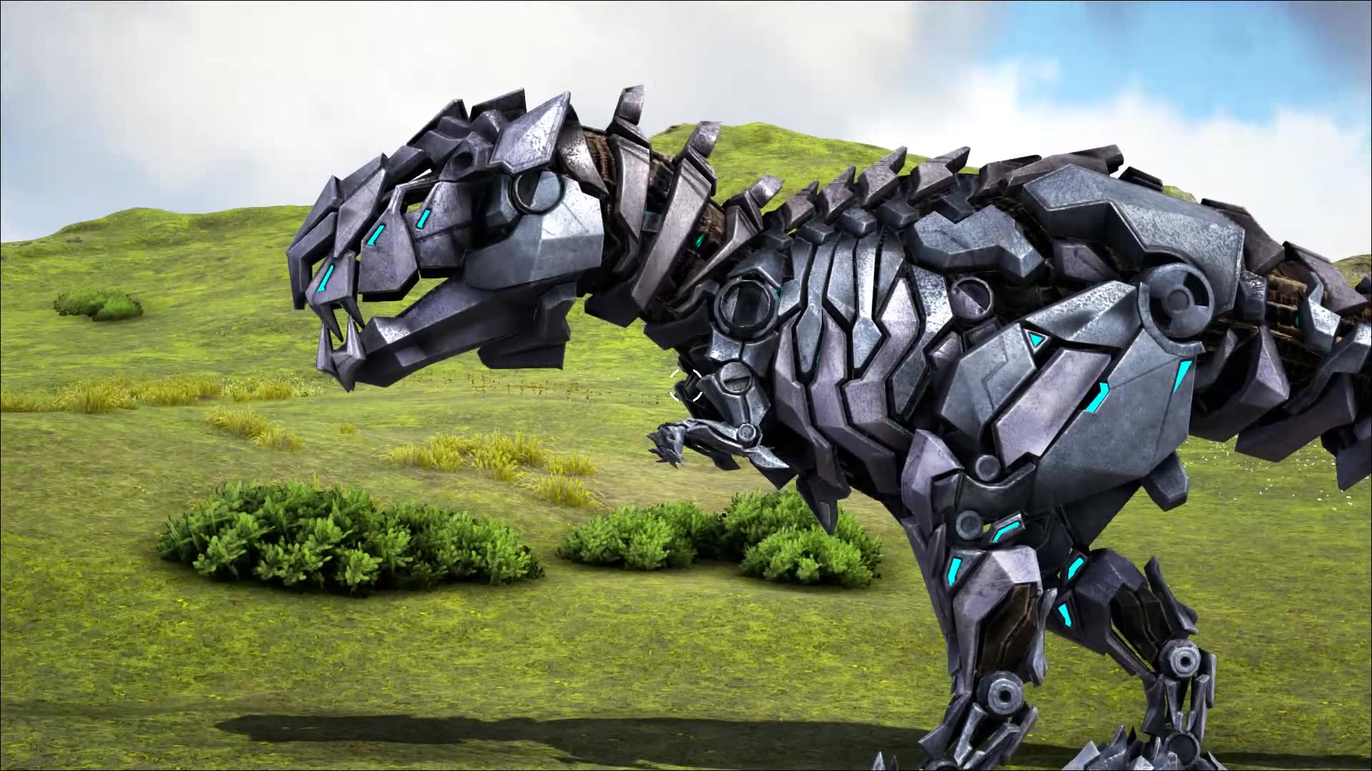 【肉 方舟游戏:恐龙1446钢铁霸王龙!