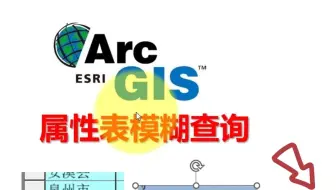ArcGIS属性表模糊查询