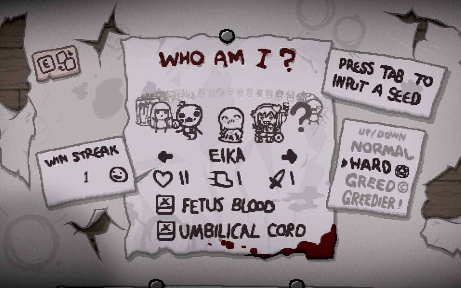 以撒的结合忏悔mod人物里eika试玩