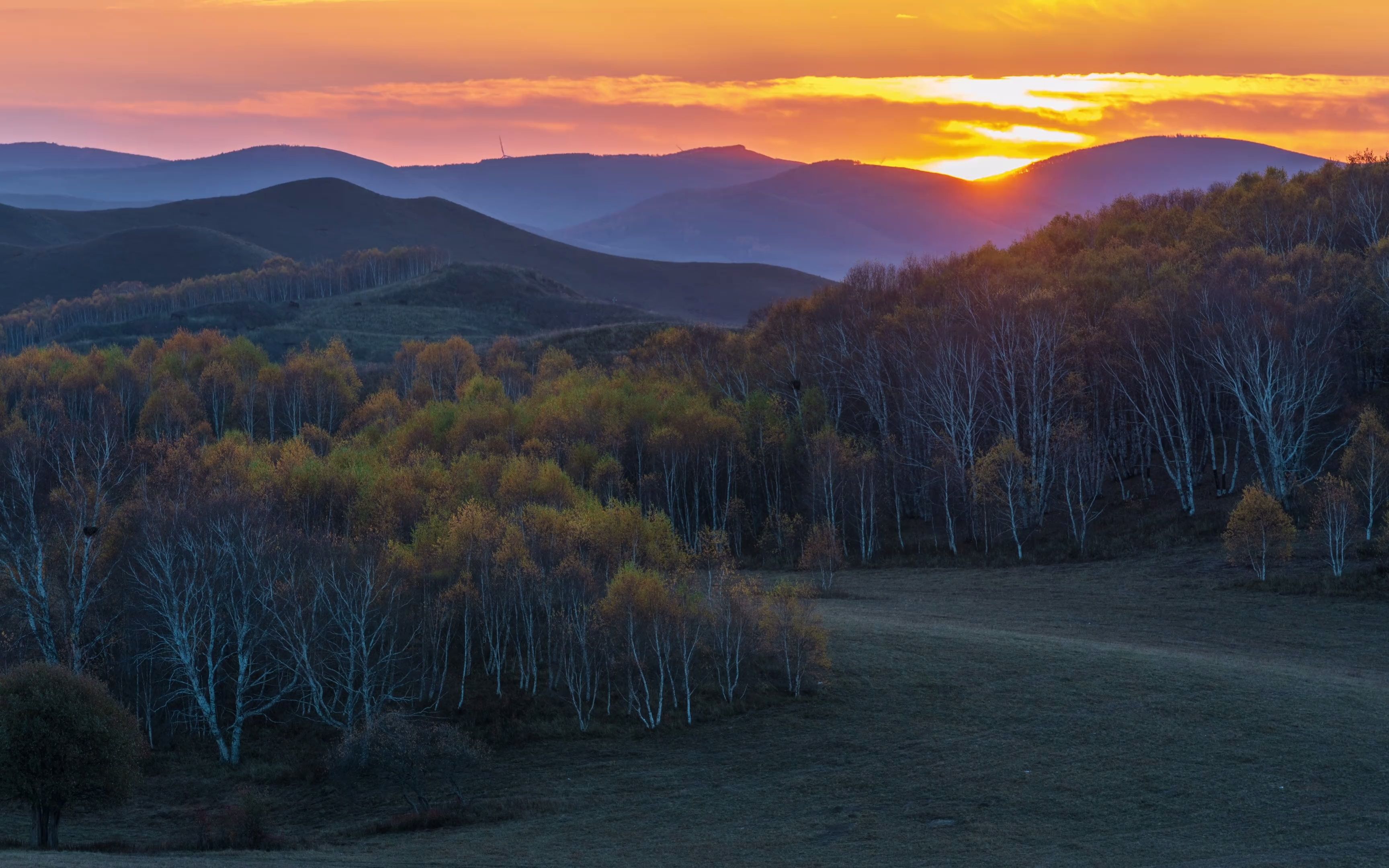 【乌兰布统日出】明天的日出和你都值得期待
