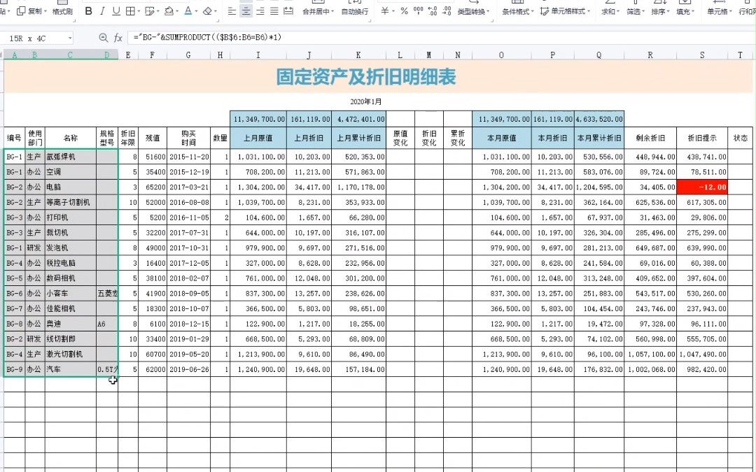 新来的小会计,不会做固定资产明细表,挨批了!哔哩哔哩bilibili