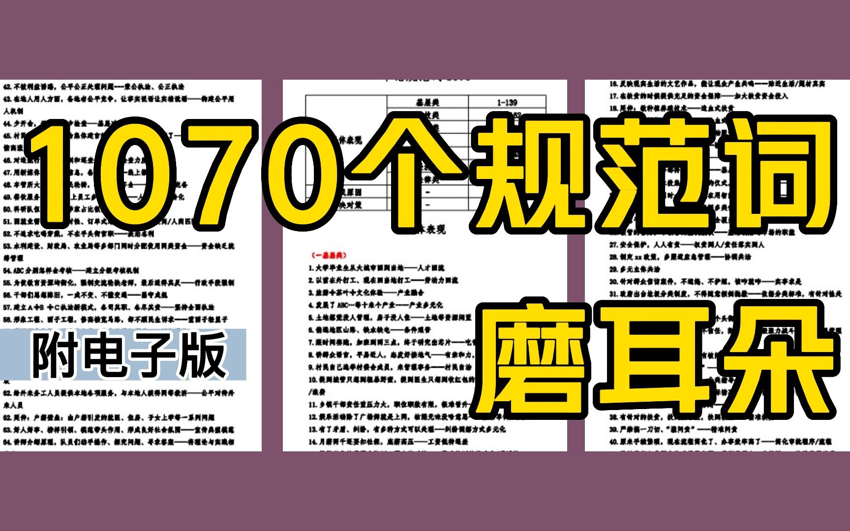 [图]【2023公务员笔试】申论规范词1070个磨耳朵