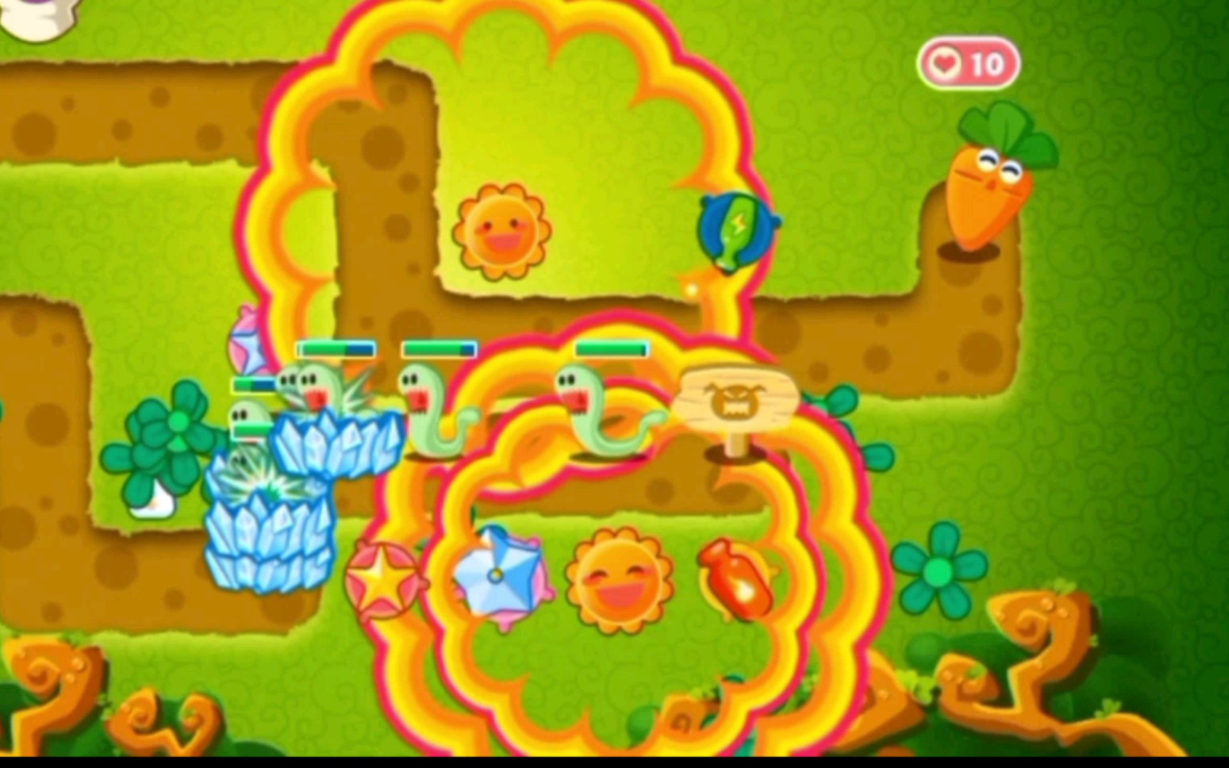 回顾经典保卫萝卜2丛林第5关