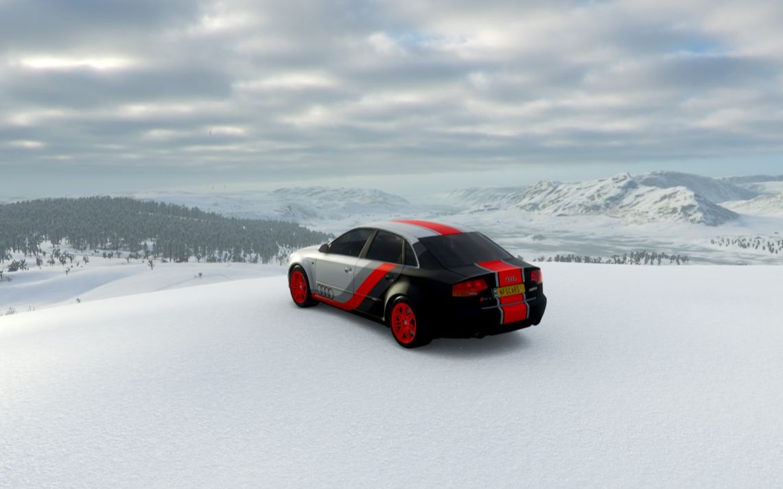 【地平线4】奥迪a4想在山路上横着超越meta