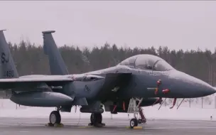 Скачать видео: 爱沙尼亚的 F-15E 战斗机控制着北约的空中边界