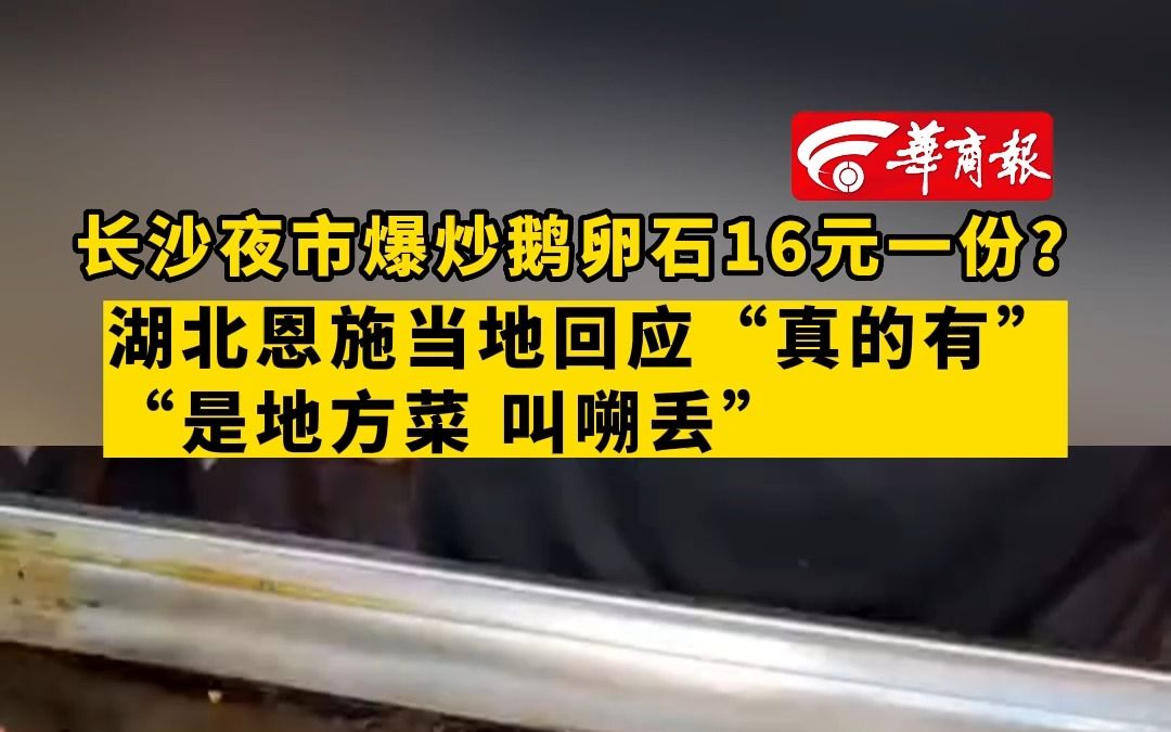 【长沙夜市爆炒鹅卵石16元一份?湖北恩施当地回应:“真的有”“是地方菜 叫嗍丢”】哔哩哔哩bilibili