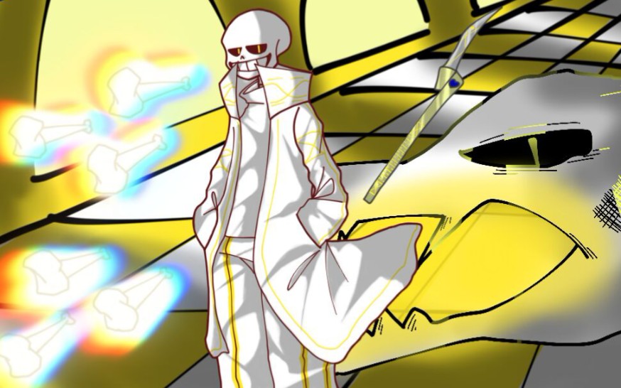 undertale六周年纪念【国人au】裁剪者sans(shear)战斗曲v3《固执己见